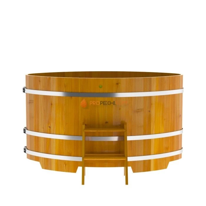 Купель BentWood овальная из натуральной лиственницы 1,08х1,75 Рустик