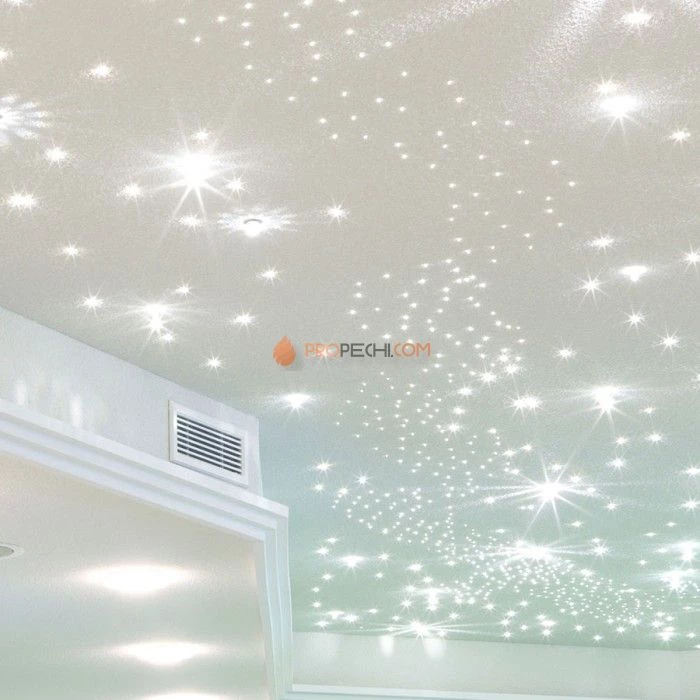 Комплект Cariitti VPL30T - Crystal Star хром, 100 + 18 волокон, белое мерцание