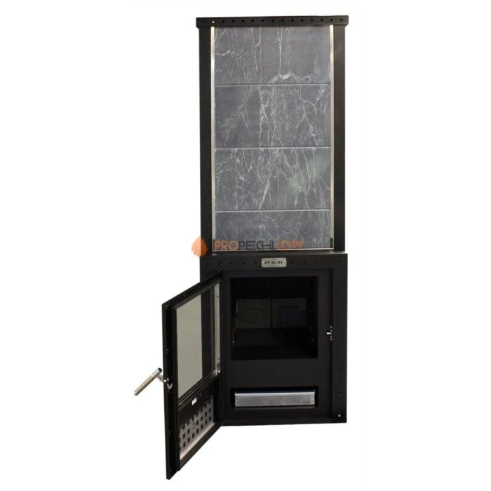 Дровяная печь для бани Klover RT 50-RV ( Серпентинит 30 мм )