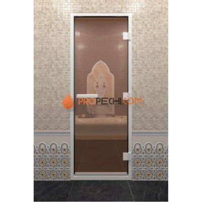 Дверь для хамама DoorWood Бронза, 2000х600 мм