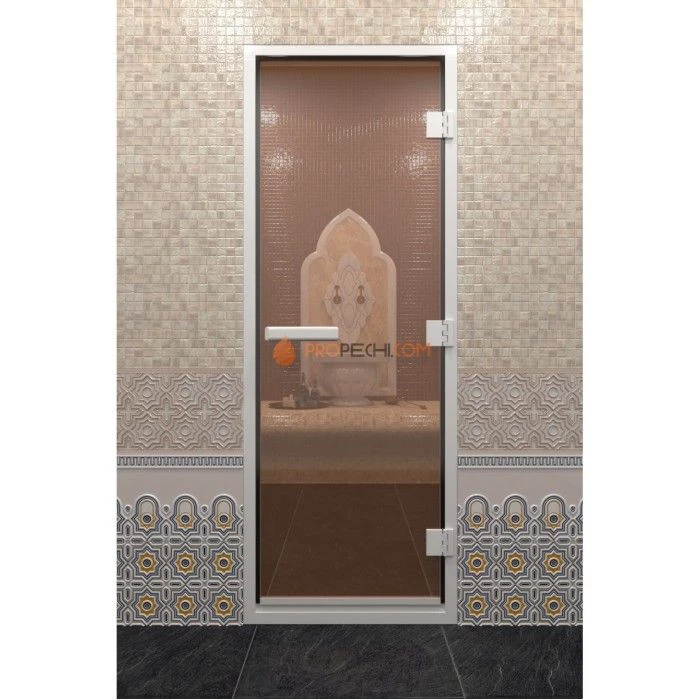 Дверь для хамама DoorWood Бронза, 2000х600 мм