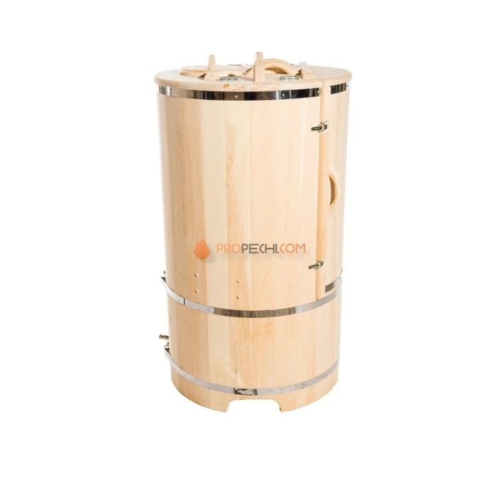 Фитобочка круглая НКЗ PREMIUM из кедра, диаметр 78 см, высота 130 см / 25 мм