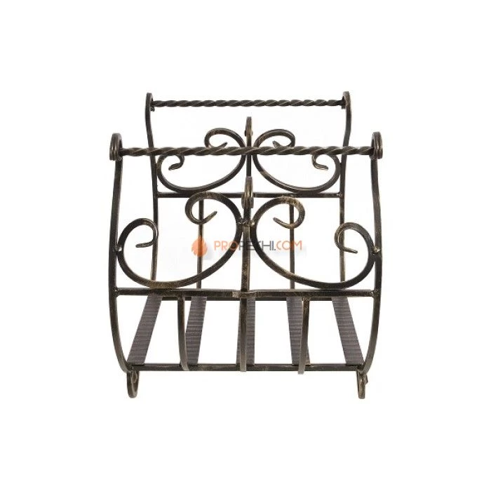 Кованая дровница Везувий D120B бронза