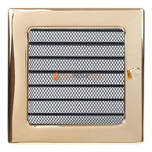 Вент.решетка 170х170 мм. золото.  с жалюзи