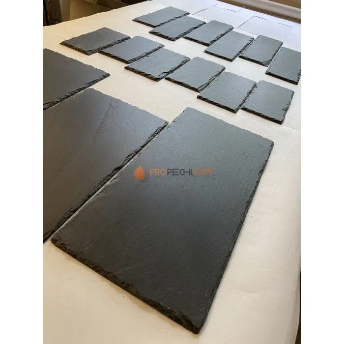 Панель Сланец чёрный натуральный скол (200х400мм) упак. (20шт/1,6м2)