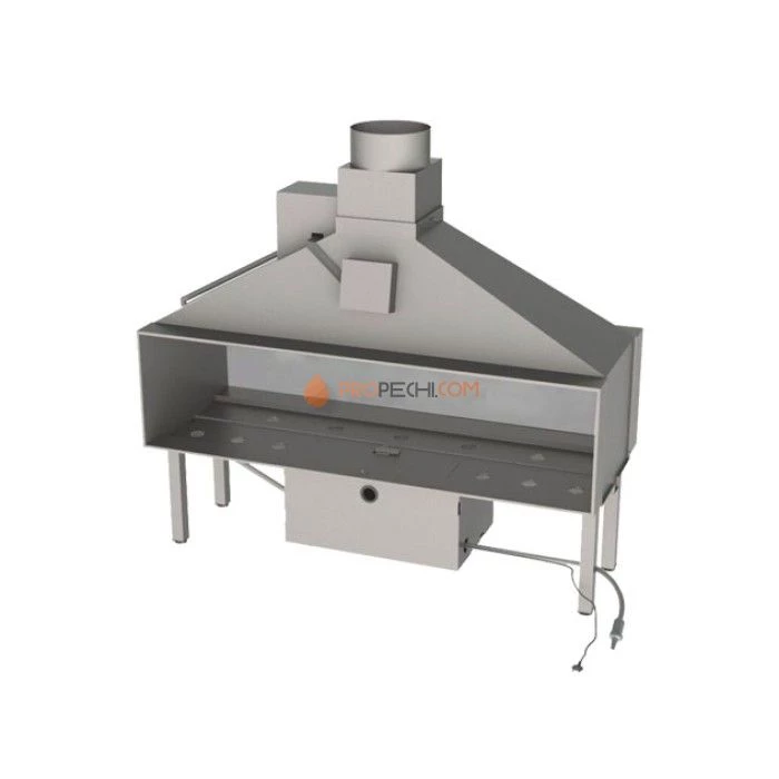 Газовая топка Vero Design Nippon Стандарт (1250x400 мм) D250 мм, горелка Line burner