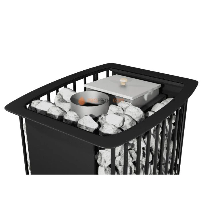 Чугунная печь для бани Инжкомцентр ВВД Сударушка Руса-Семейная cо стальной дверцей