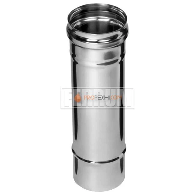 Труба дымохода 1.0 м, сталь AISI 430, толщина стенки 0.5 мм, Ø115