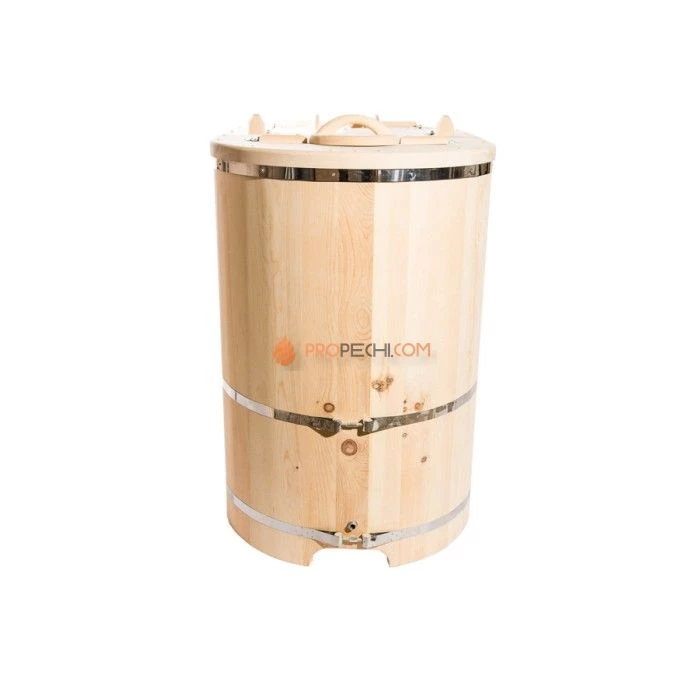 Фитобочка полулежачая НКЗ PREMIUM ЛЮКС из кедра, 115x78x140 см / 40 мм