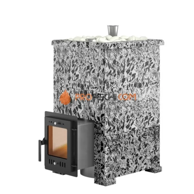 Дровяная печь для бани Эверест Steam Master 24 INOX Пироксенит Элит, S-40