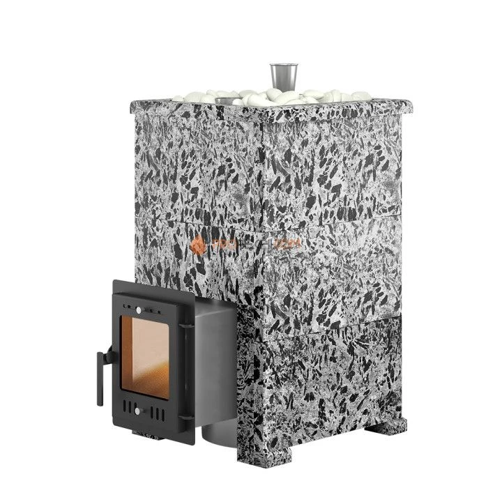 Дровяная печь для бани Эверест Steam Master 24 INOX Пироксенит Элит, S-40