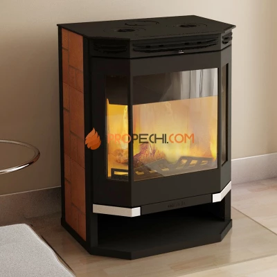 Печь-камин Мета Ангара12 с плитой