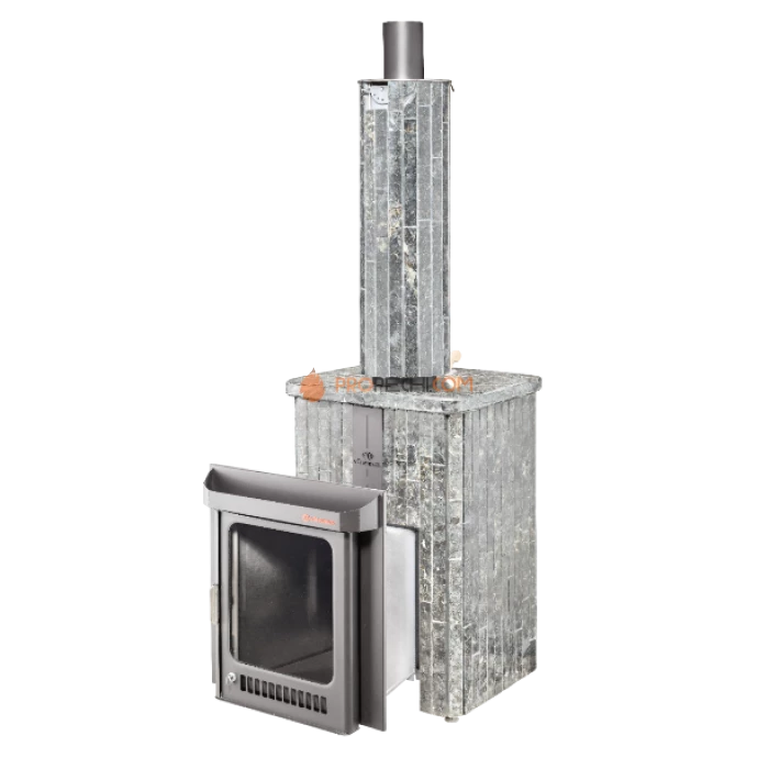 Дровяная печь для бани Ферингер Квадра До 25 м³ - Пироксенит наборный