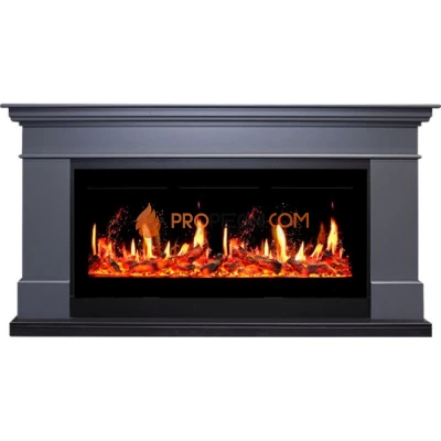 Каминокомплект Royal Flame California - Серый графит (Высота 850 мм) с Электрическим очагом Royal Flame 5D V-ART 40