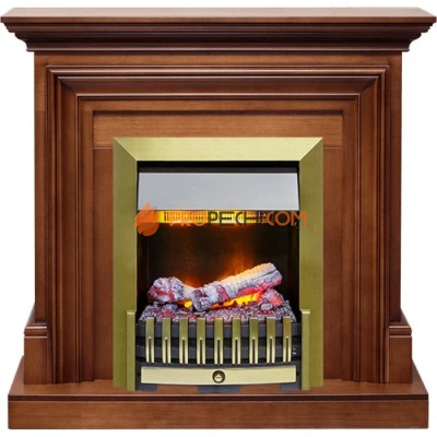 Каминокомплект Dimplex Bradford - Орех с очагом Danville Antique Brass FB2