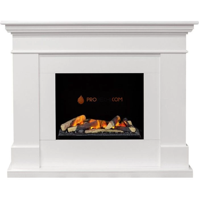 Каминокомплект Dimplex California - Белый (Глубина 380) с очагом Cassette 600 LNH-INT (с дровами)