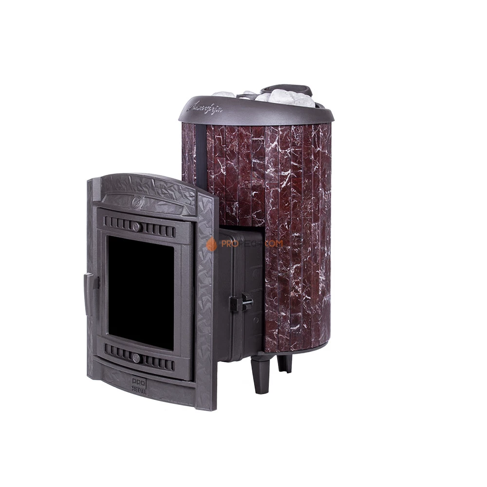 Печь банная «Атмосфера L» с комбинированная сетка-ламель «Россо Леванто»