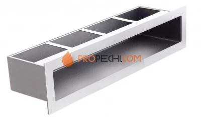 Щелевая решетка 90х 400 белая