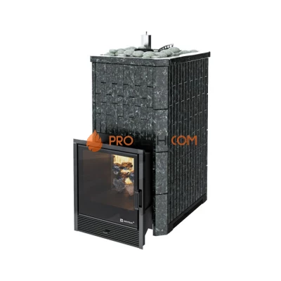 Дровяная печь для бани ИзиСтим Южная 22 в камне Пироксенит