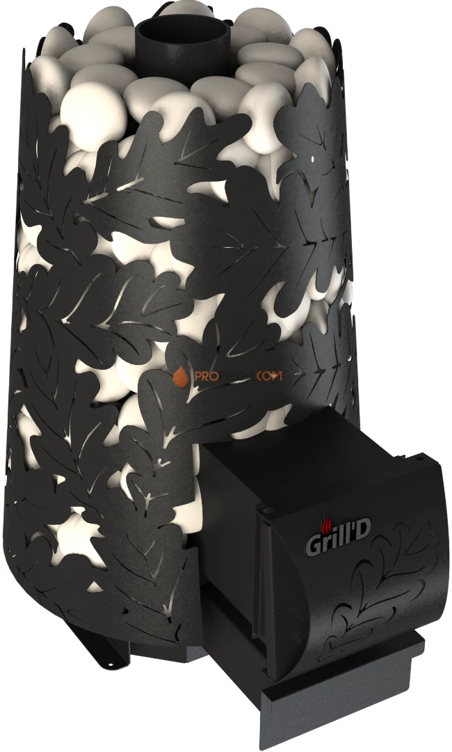 Банная печь Grill'D Dubravo mini Long (дверца без стекла)