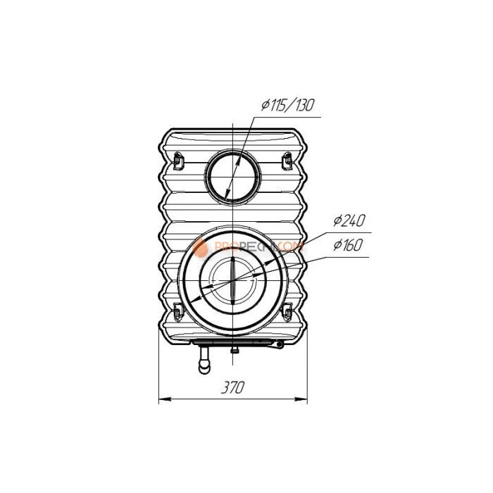 Отопительно-варочная печь Прометалл Тайга PRO