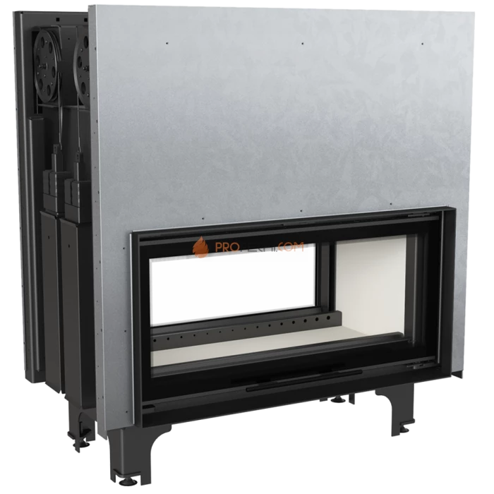 Каминная топка стальная Kratki MILA/T/G (тунель, гильотина) (16 кВт)