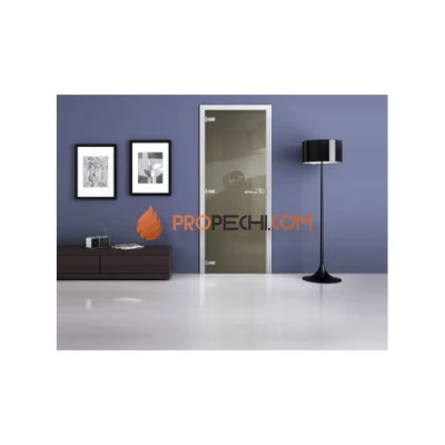 Стеклянная межкомнатная дверь DoorWood с фотопечатью Ral 1020, 2000х800 мм