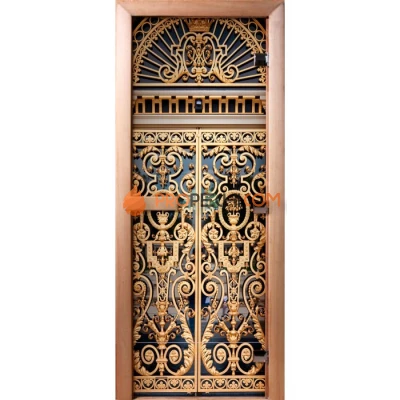 Дверь для бани DoorWood Фотопечать А029, 1900x600 мм