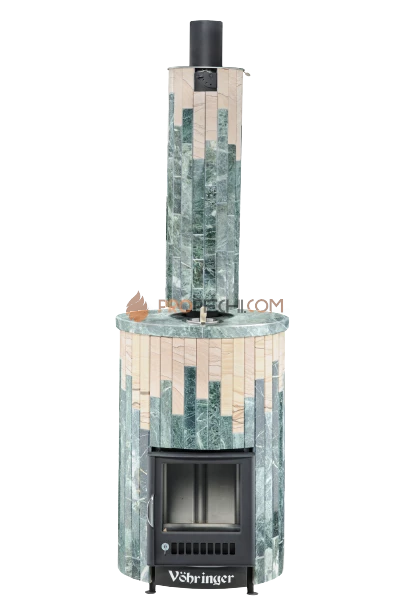 Банная печь Ферингер ПФ Уют-25 Змеевик + "Окаменевшее дерево"