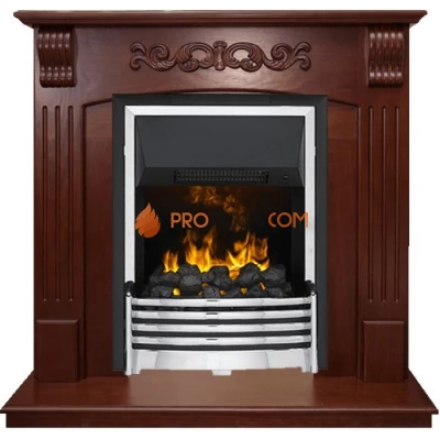 Каминокомплект Dimplex Sorrento угловой - Орех с очагом Flagstaff