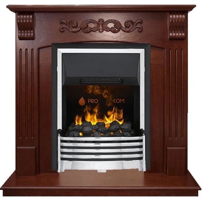 Каминокомплект Dimplex Sorrento угловой - Орех с очагом Flagstaff