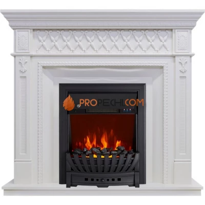 Каминокомплект Royal Flame Alexandria - Белый дуб с очагом Aspen Black