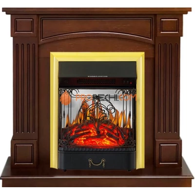 Каминокомплект Royal Flame Boston - Темный дуб (Высота 925см) с очагом Majestic FX M Brass