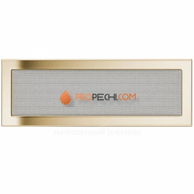 Вентиляционная решетка Kratki 17х49 золото