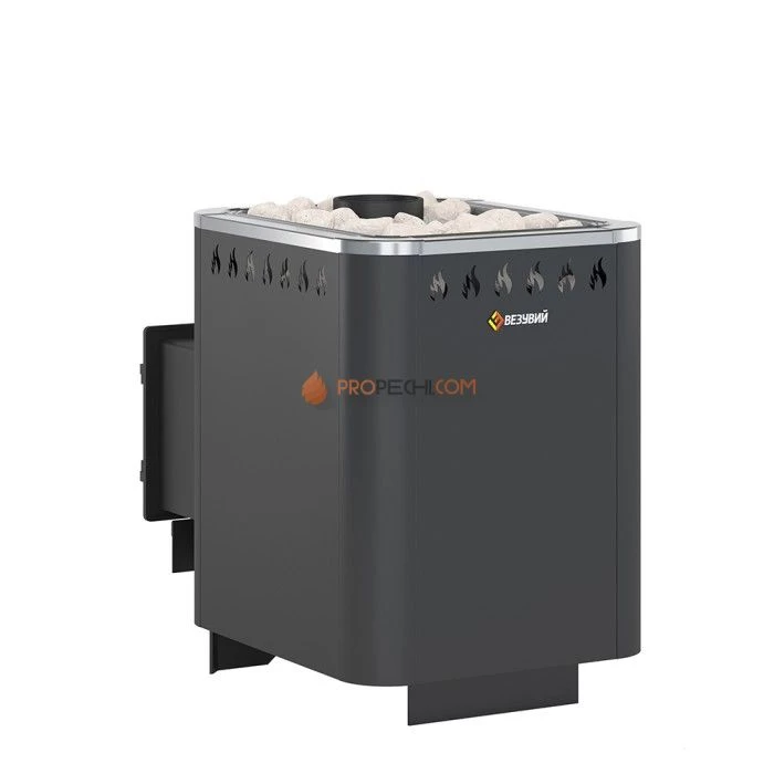 Дровяная печь для бани Везувий Русичъ Антрацит 12 (ДТ-3С) 