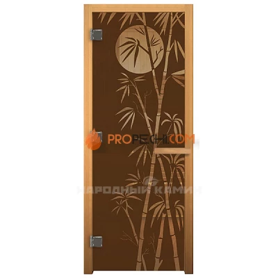 1900х700 мм "Бамбук" бронза матовая, левая