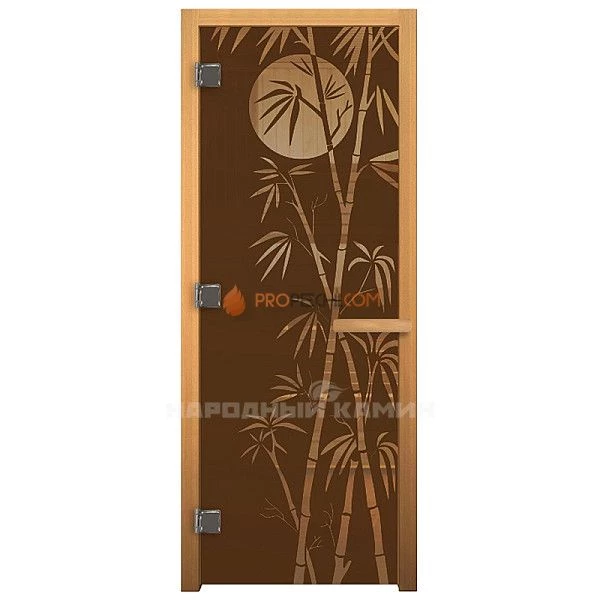 1900х700 мм "Бамбук" бронза матовая, левая