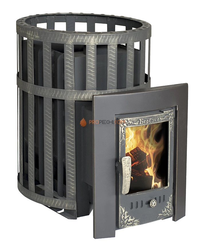 Банная печь Березка "Викинг" 15 Каминная дверца