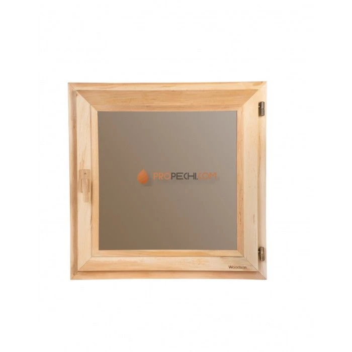 Окно Woodson 40x40, стекло бронза, ольха