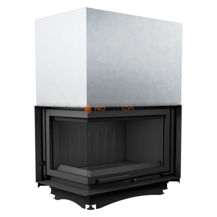 Каминная топка Kratki Oliwia/L/BS/G (угловое стекло слева, гильотина)