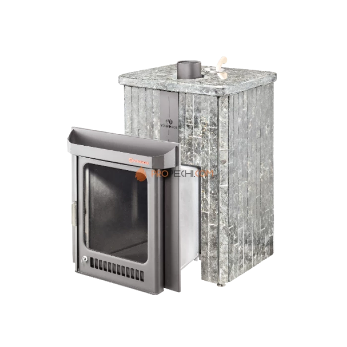 Дровяная печь для бани Ферингер Квадра До 25 м³ - Пироксенит наборный