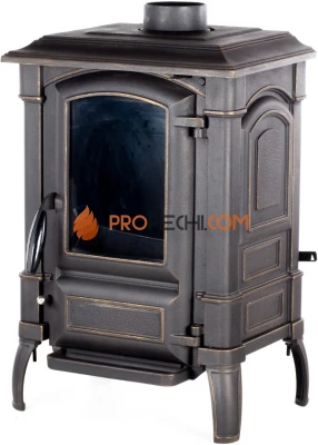 Печь-камин Fireway Bruno I патина бронза