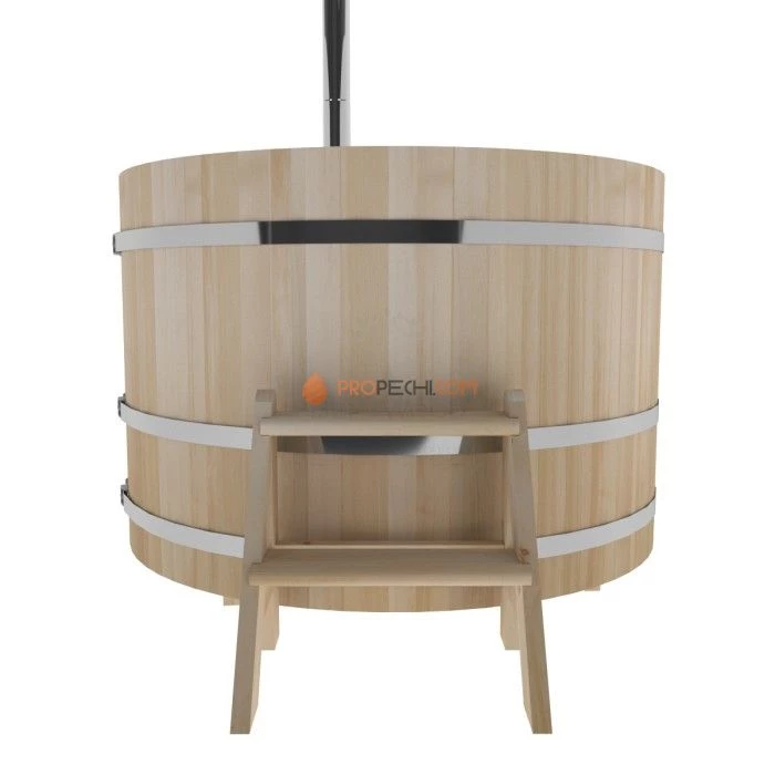 Фурако BentWood из кедра D=1.5 с наружной печкой премиум