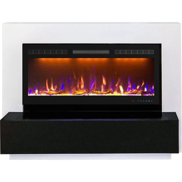 Каминокомплект Royal Flame Stockholm - Белый с очагом Crystal 40 RF