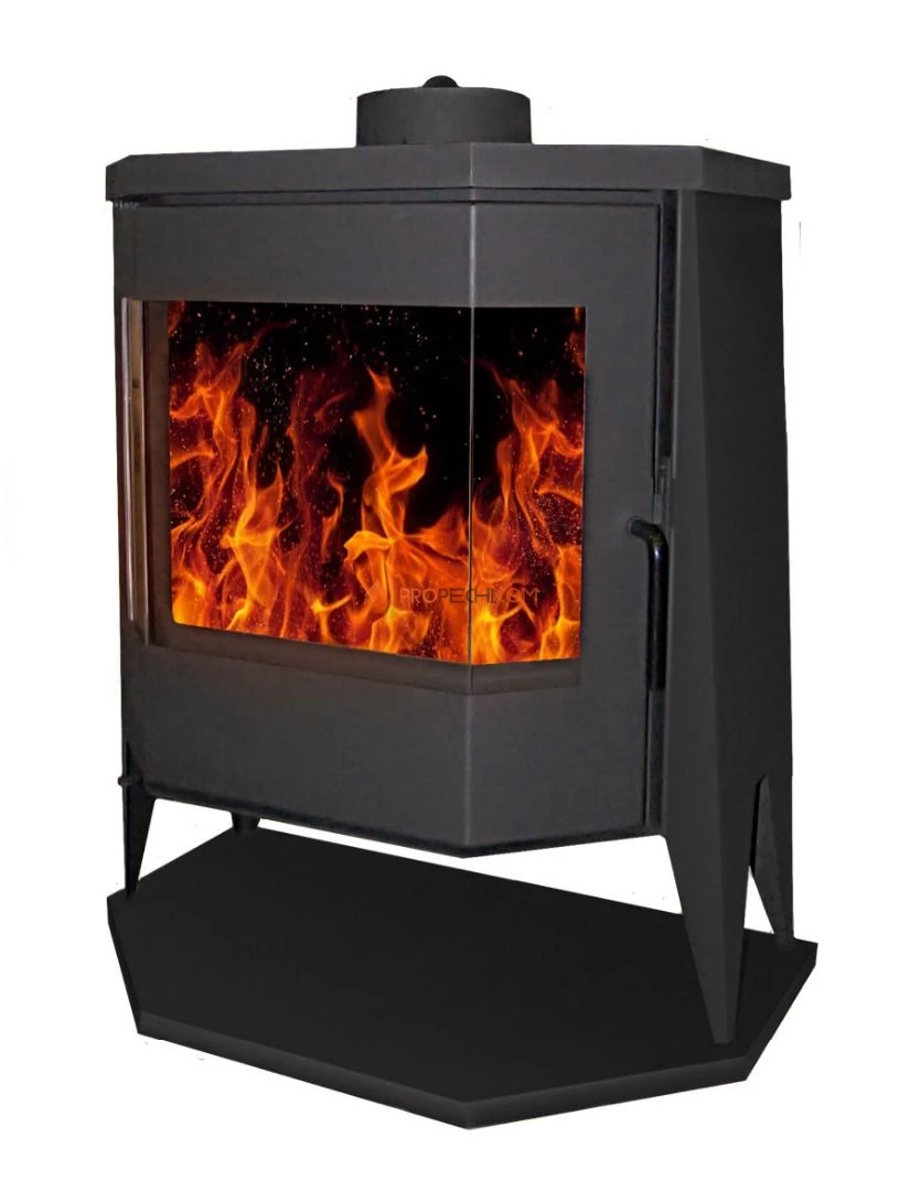 Печь-камин ЭкоКамин Бавария Панорама с плитой