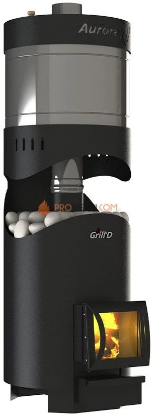 Банная печь Grill'D Aurora 160А Trio Short (дверца со стеклом)