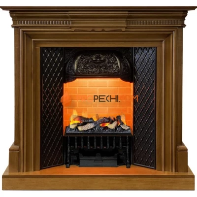 Каминокомплект Dimplex Chelsea - Орех с очагом Cassette 400 LNH-INT (с дровами)