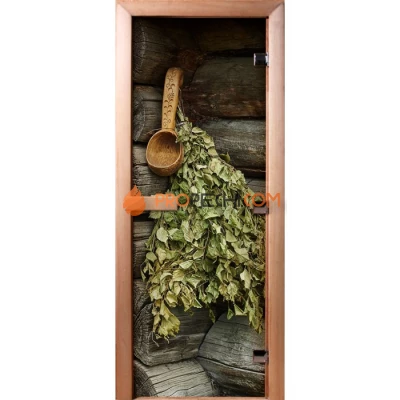 Дверь для бани DoorWood Фотопечать А003, 1800x700 мм