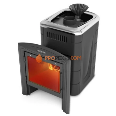 Печь для бани Термофор Гейзер Мини 2016 Carbon Витра ЗК антрацит