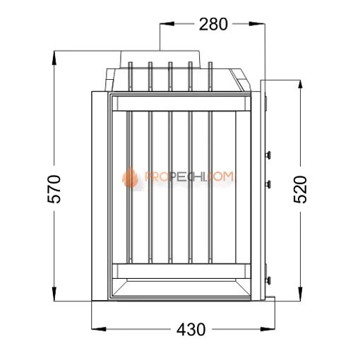 Каминная топка Laudel Paris 700